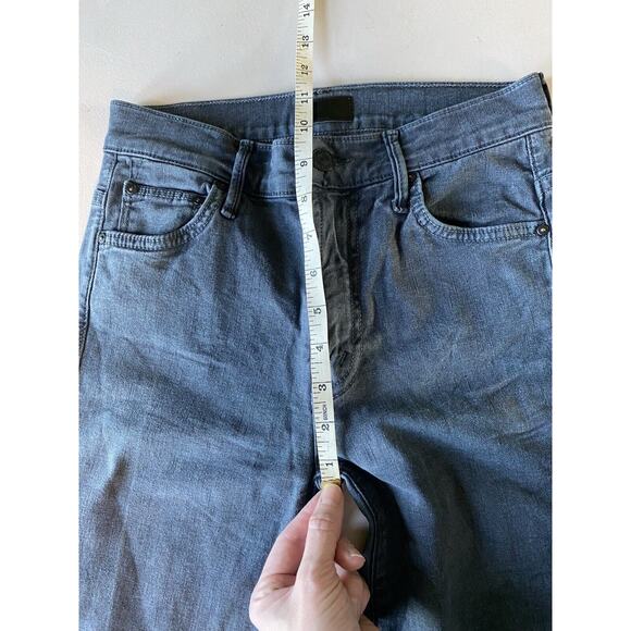 Mother Jeans Size 24 The Insider Crop Step Fray Raw Hem Purposely Faded Grunge - Picture 6 of 13
